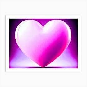 Pink Heart 1 Art Print