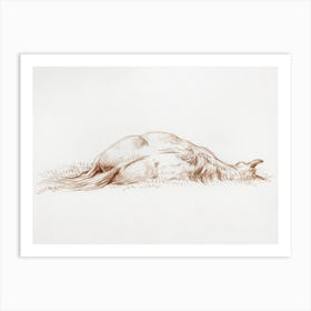 Lying Horse, Jean Bernard Art Print