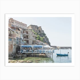 Summer Holiday In A Nice Village In Calabria In Italy Art Print