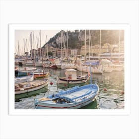 Harbour In Nice Art Print