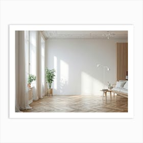 Room With Wooden Floors Art Print