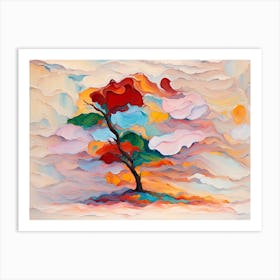Abstract Tree Painting Art Print