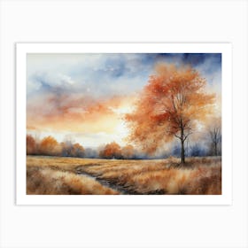 Late Autumn Sky Art Print