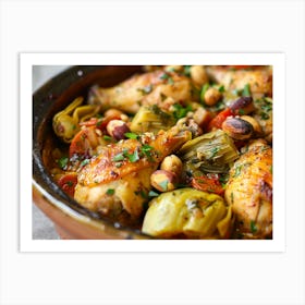 Chicken And Artichoke Stew 1 Art Print