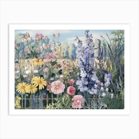 Garden Fence Art Print