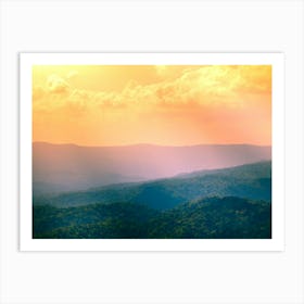 Sunrise Over The Blue Ridge Mountains 1 Art Print