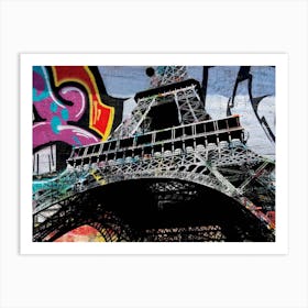 Eiffel Graffiti Art Print