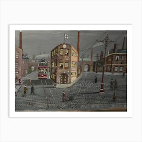 Tram way days Art Print