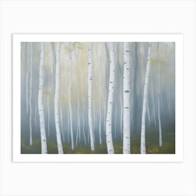 Abstract Aspen Forest Art Print