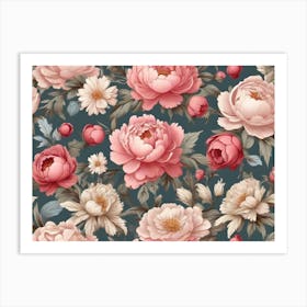 Peonies 1 Art Print