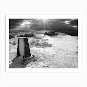 Cleeve Hill in The Cotswolds at Winter Poster