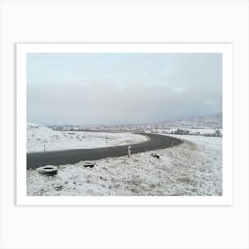 Road In The Snow Art Print