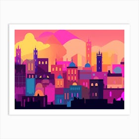 Marrakech Skyline 2 Art Print