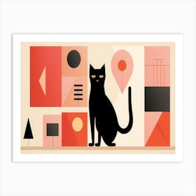 Black Cat Art Print