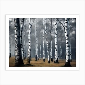 Birch Forest 119 Art Print