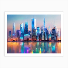 Futuristic Cityscape 61 Art Print