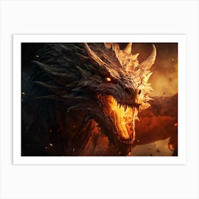 Dragon Of Fire Art Print