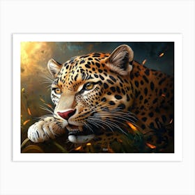 Leopard Hd Wallpaper Art Print