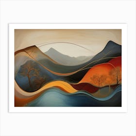 Abstract Landscape 13 Art Print