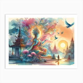 Buddha Painting 3 Art Print