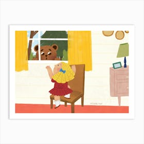 goldilocks and the three bears Art Print