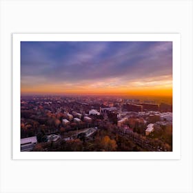 Sunset in San Donato Milanese Italy Europe Photo Cool Wall Decor Art Print Poster Art Print