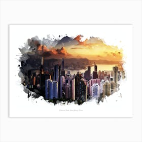 Victoria Peak, Hong Kong, China Art Print