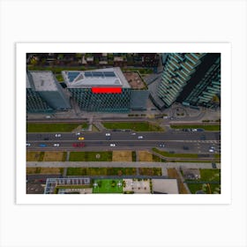 Aerial View Milan City Print. Aerial Photography Art Print