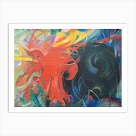 Fighting Forms, Franz Marc Art Print