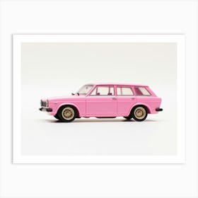 Toy Car 71 Datsun Bluebird 510 Wagon Pink Art Print