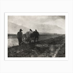 Ploughing (1904) Photographed, Alfred Stieglitz Art Print