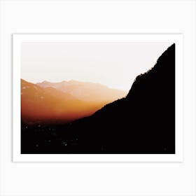 Mountain Silhouette Art Print