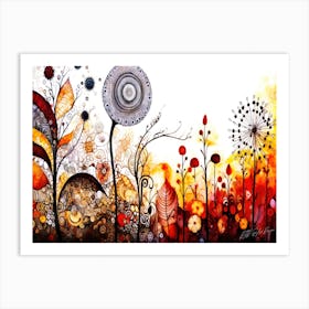 Autumn Botanicals - Florals And Petals Art Print