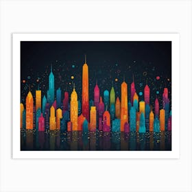 New York City Skyline 9 Art Print