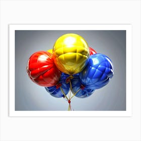 Bunch Of Colorful Balloons Art Print