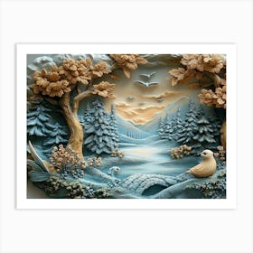 Winter Landscape Art Print