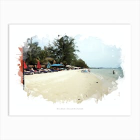 Otres Beach, Sihanoukville, Cambodia Art Print