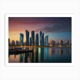  Doha City 2  Art Print