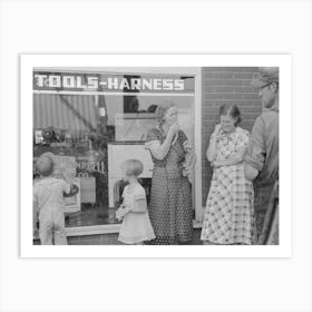 Farmer In Town, Saturday Afternoon, Steele, Missouri By Russell Lee Art Print