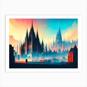 City At Night 3 Art Print