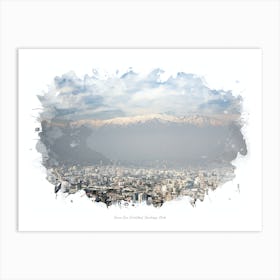 Cerro San Cristóbal, Santiago, Chile Art Print