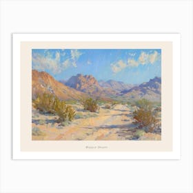 Western Landscapes Mojave Desert Nevada 3 Poster Art Print