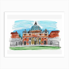 Vatican Walls: Sacred City Art Print