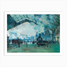 Arrival Of The Normandy Train, Gare Saint Lazare (1887), Claude Monet Art Print