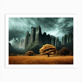 Rocky Landscape Art Print