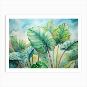 6 Plants With Enormous Leaves Like Elephant Ears Art Print