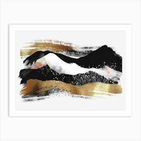 Abstract Mountains Canvas Print 1 Art Print