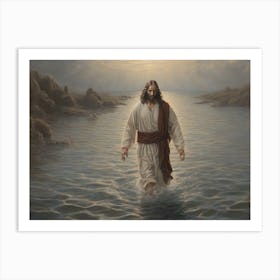 Jesus Walking On Water Art Print