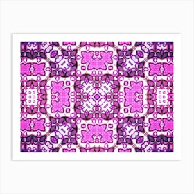 Modern Art Pink Pattern Art Print