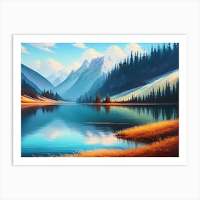 Mountain Lake 23 Art Print